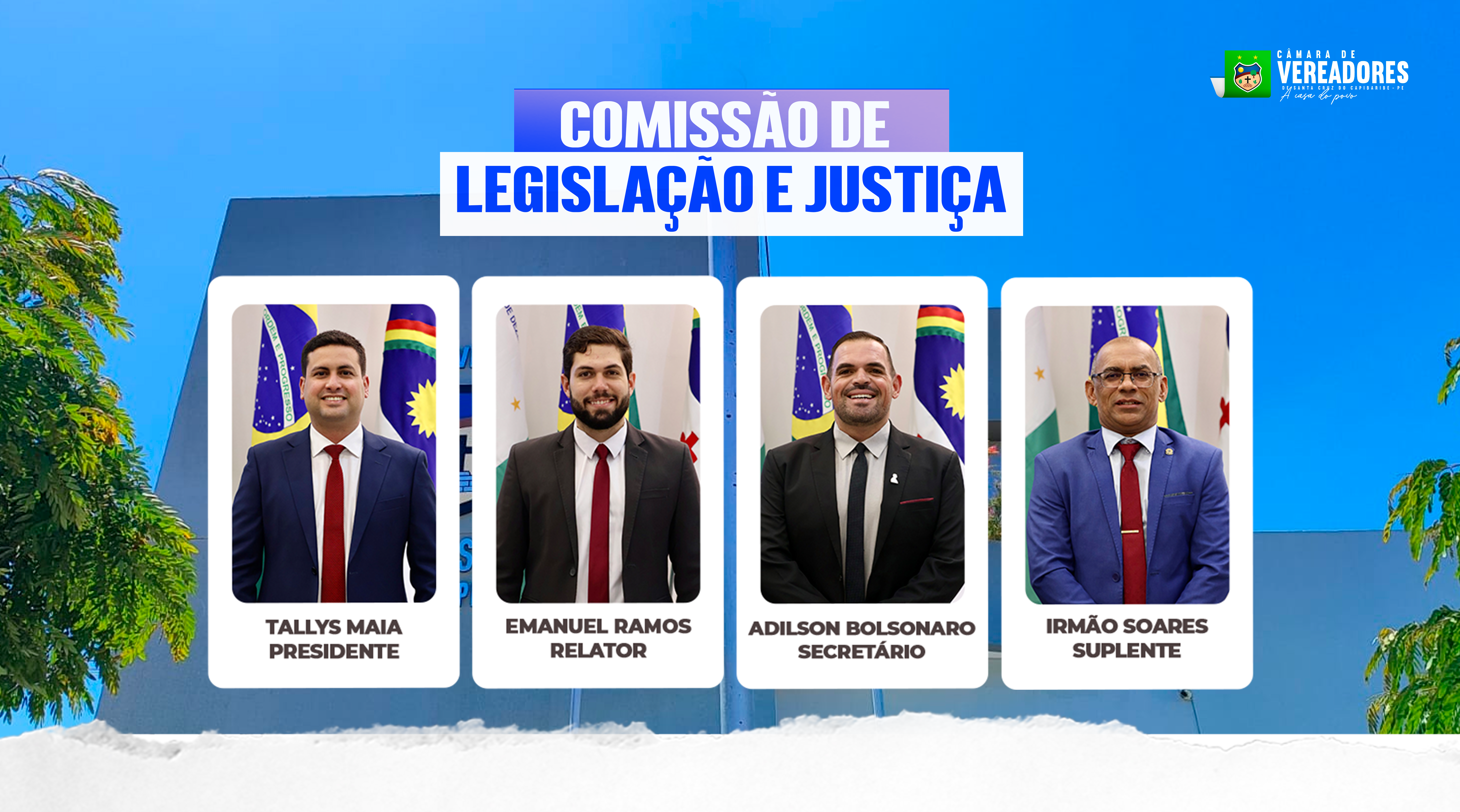 Definidas as Comissões Permanentes da Câmara de Vereadores de Santa Cruz do Capibaribe