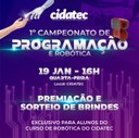 Câmara de Vereadores promove o 1º Campeonato de Programação e Robótica